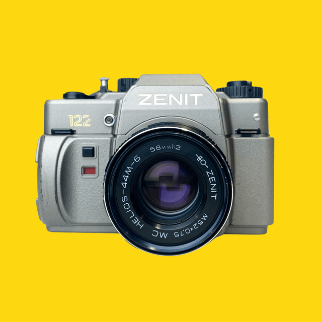 Zenit-122 50th Anniversary KMZ Special Edition 35mm Film Camera With 58mm Helios F1.8 Lens.