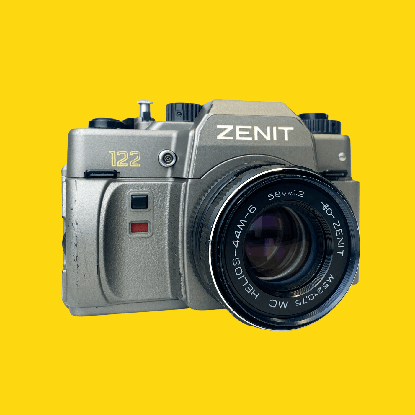 Zenit-122 50th Anniversary KMZ Special Edition 35mm Film Camera With 58mm Helios F1.8 Lens.